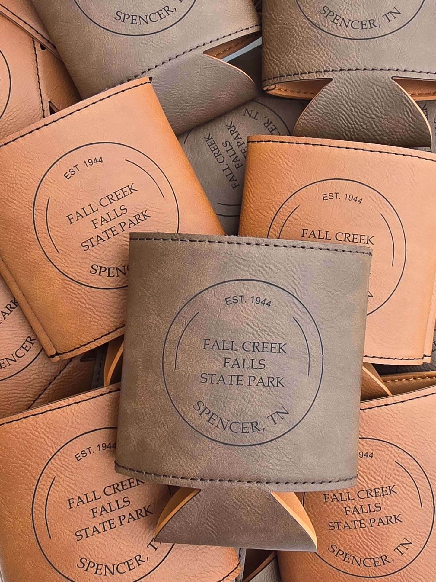 Custom Wholesale Laser Engraved Can Coozies | Personalized with Your Logo | Perfect for Tourist Locations, Visitor Centers, & Souvenir Shops