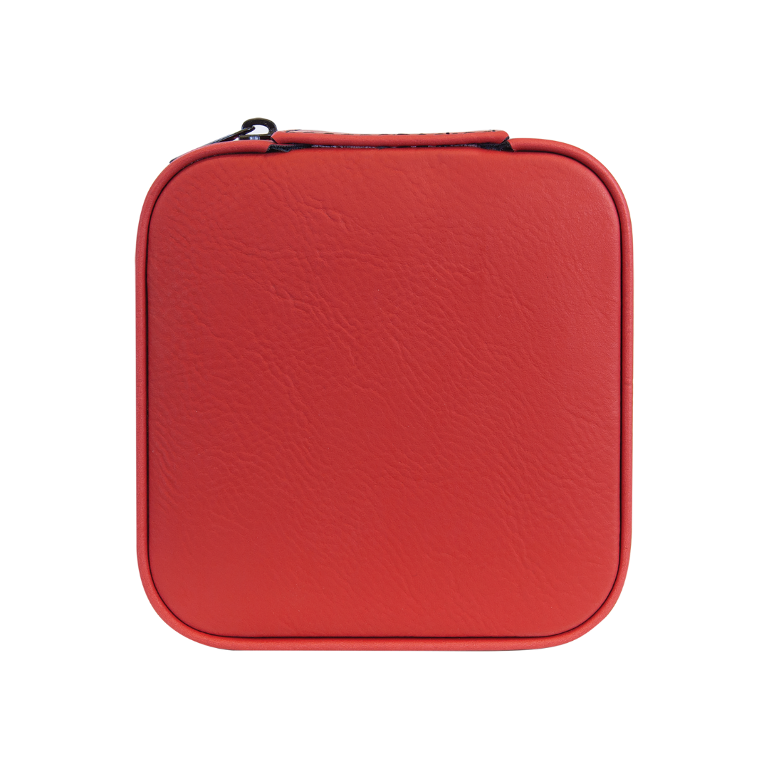 Grandma Heart Laser Engraved Faux Leather Travel Jewelry Box