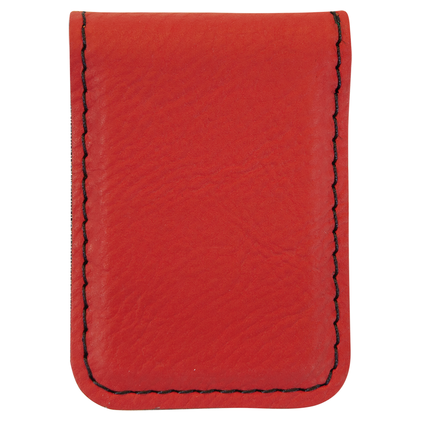Deer with USA Flag Faux Leather Money Clip