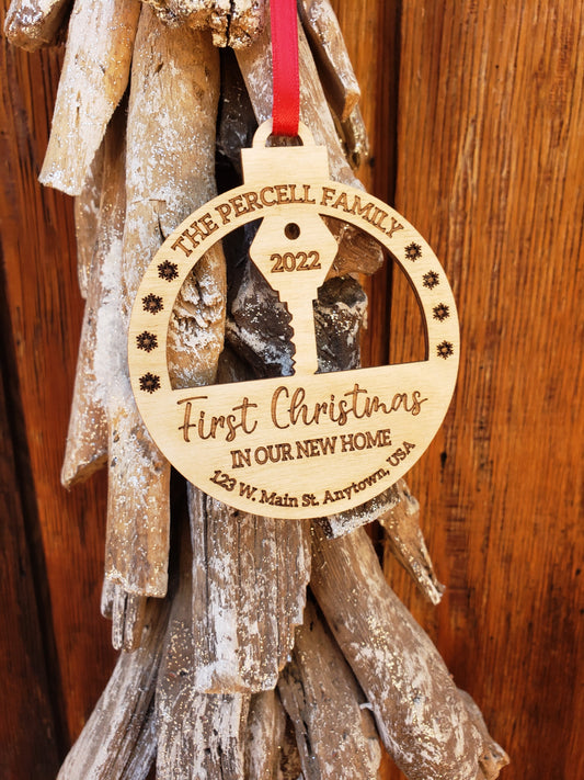 6 Pack of Personalized First Christmas Ornaments