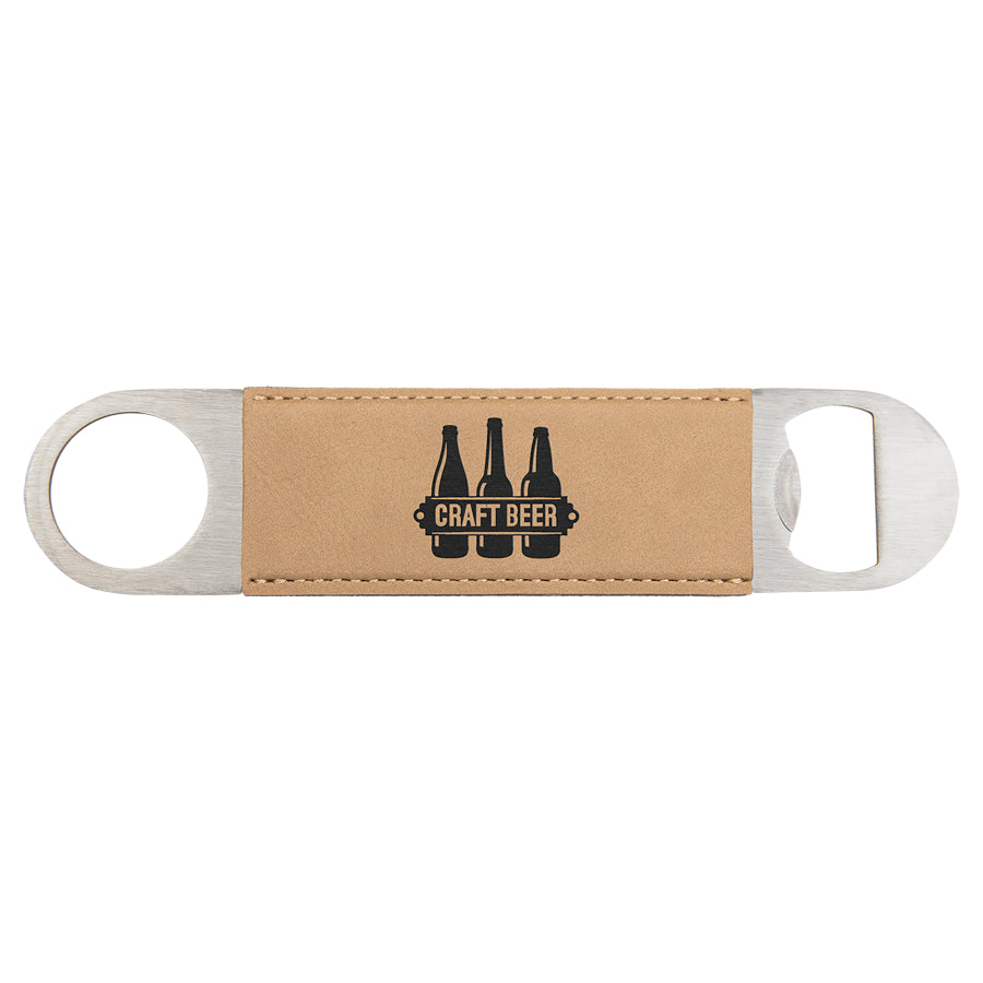 Personalized Leatherette Bottle Opener