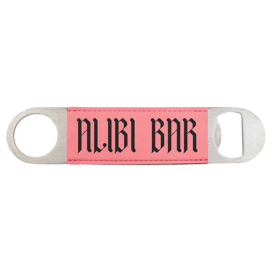 Personalized Leatherette Bottle Opener
