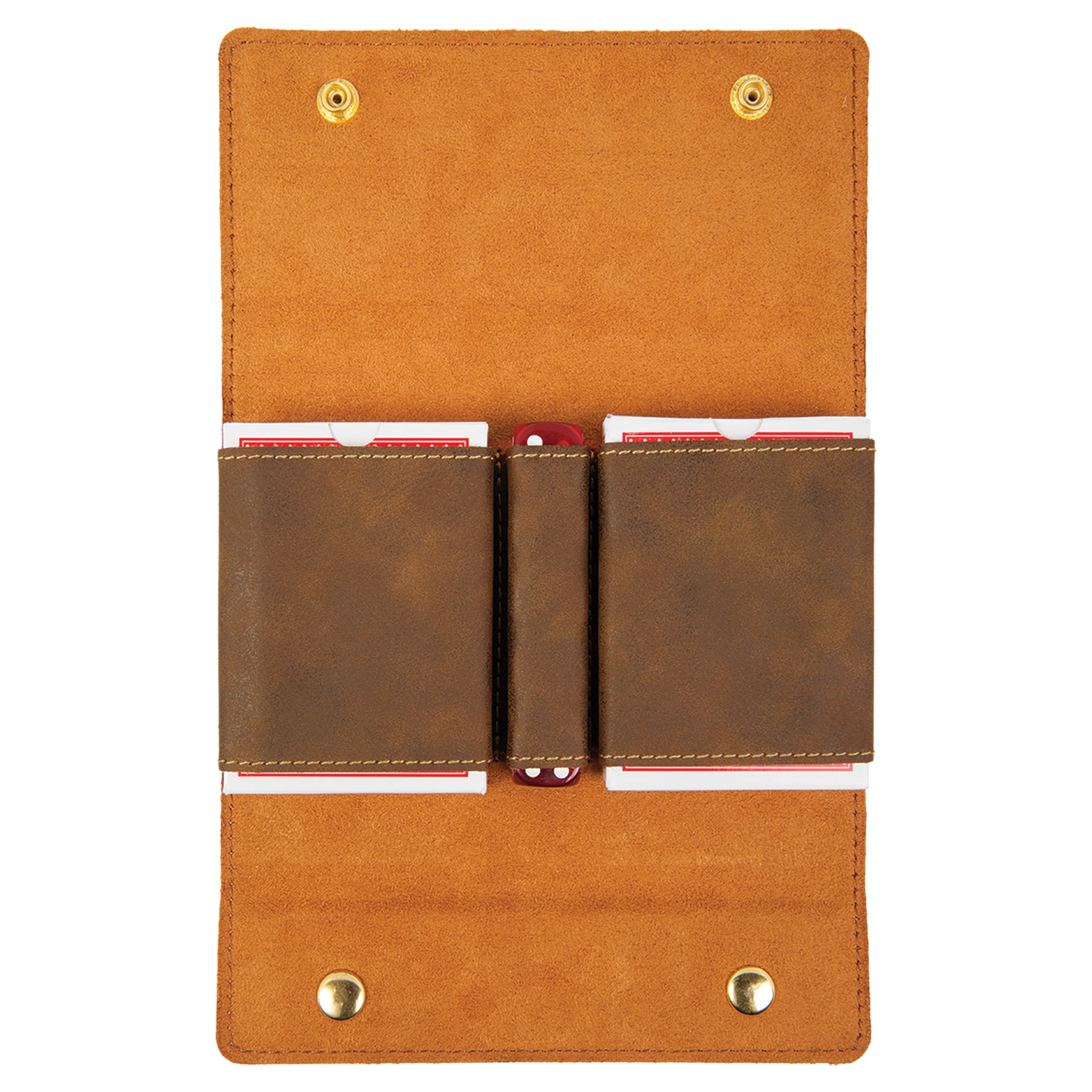 Leatherette Card & Dice Set