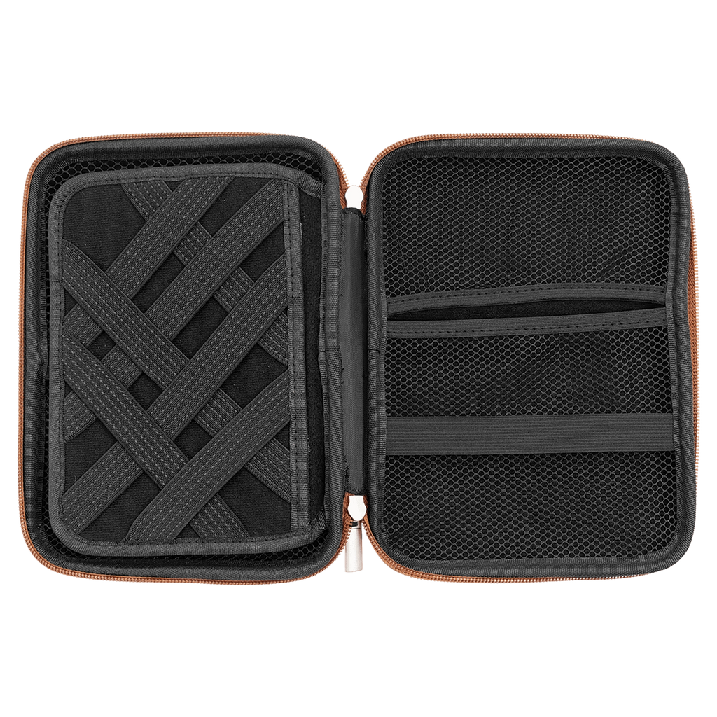 8 1/2" x 6" x 1 3/4" Leatherette Cord Organizer Case