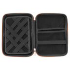 8 1/2" x 6" x 1 3/4" Leatherette Cord Organizer Case