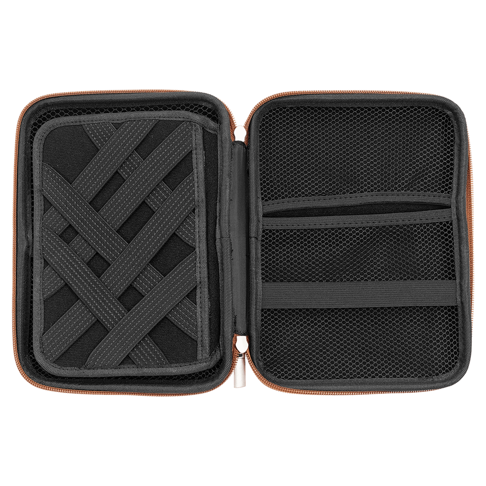 8 1/2" x 6" x 1 3/4" Leatherette Cord Organizer Case