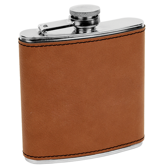 Best Dad By Par 6 oz Faux Leather Flask