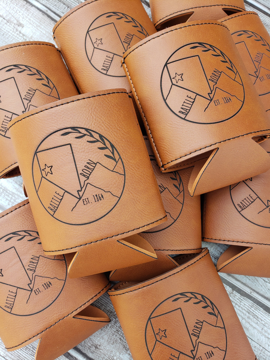 New! - Custom Wholesale Laser Engraved Can Koozies