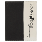 7" x 9" Leatherette / Gray or Black Canvas Portfolio