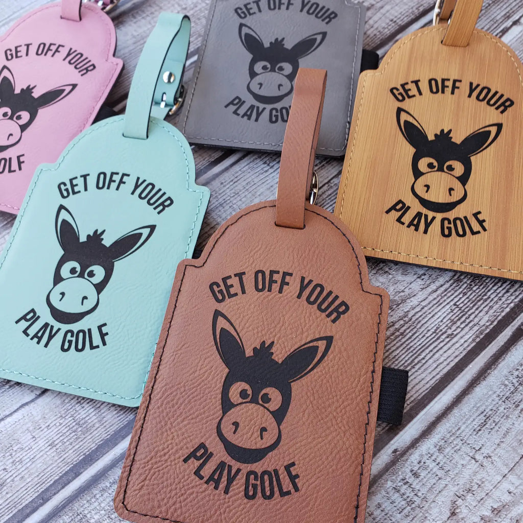 Custom Golf Bag Tag with 3 Tees