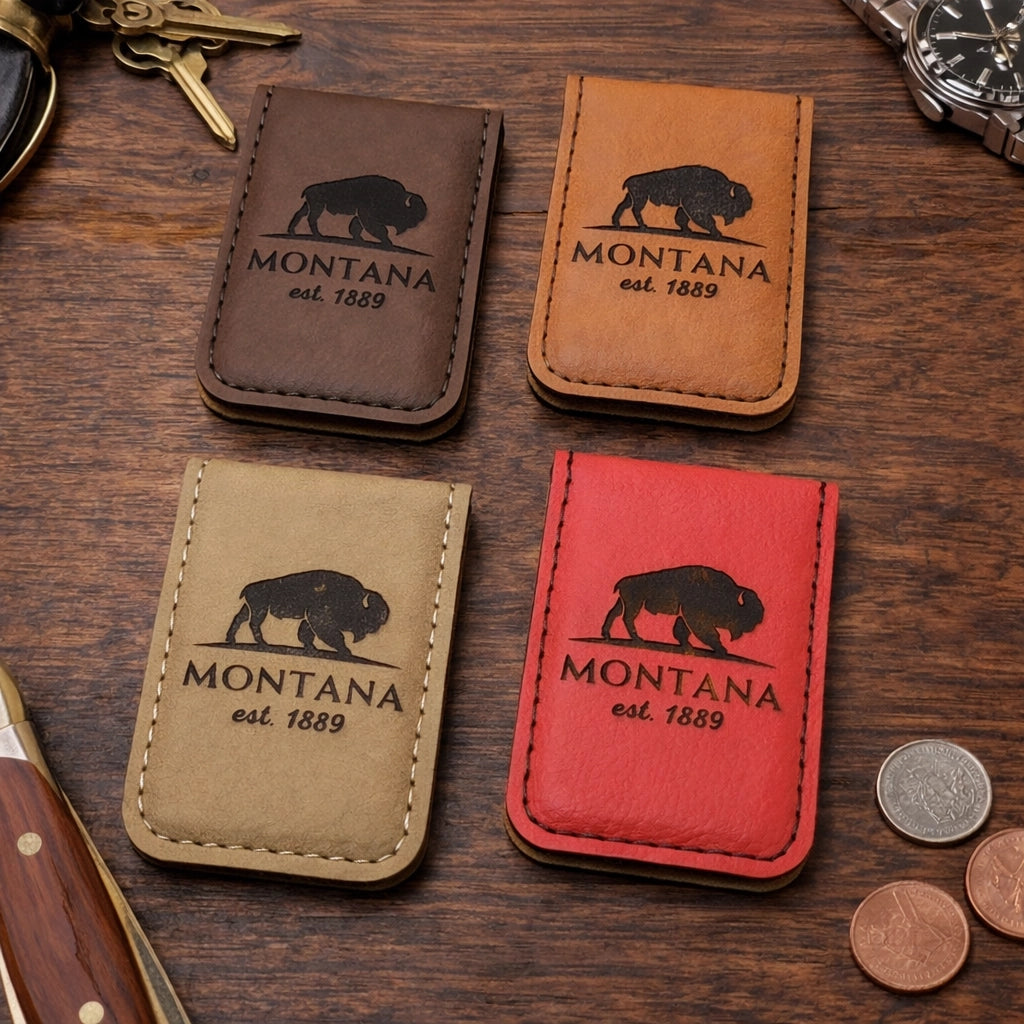 Leatherette Money Clip