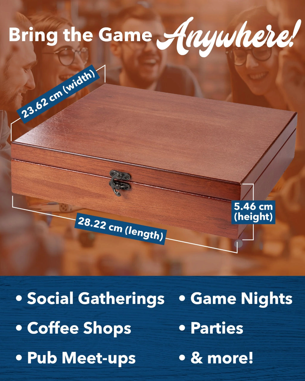 Shut the Box Game – 12-Tile Wooden Dice Game