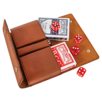Leatherette Card & Dice Set