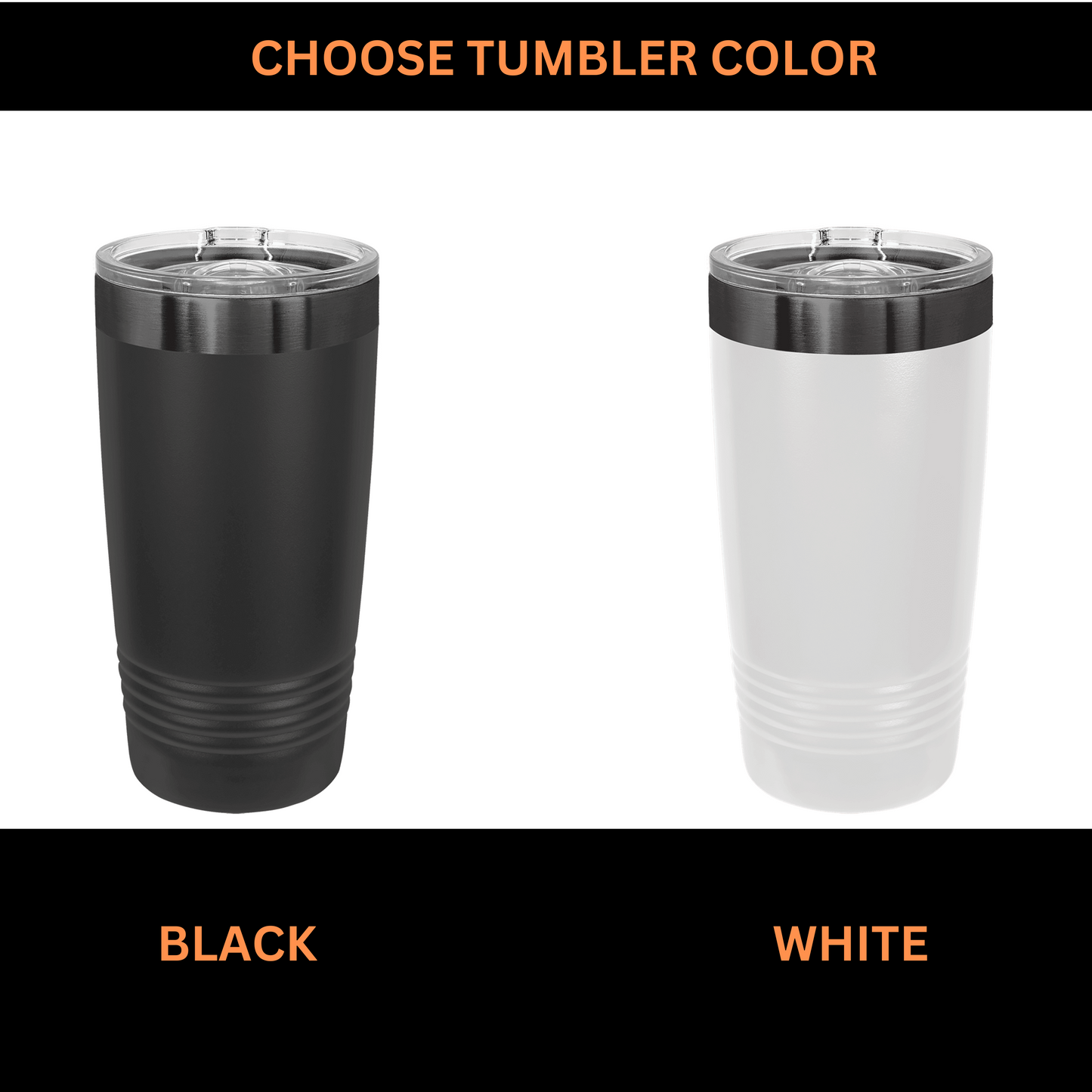 Spooky Halloween 20 oz. Custom Engraved Tumblers – Available in Black on Black or Black on White