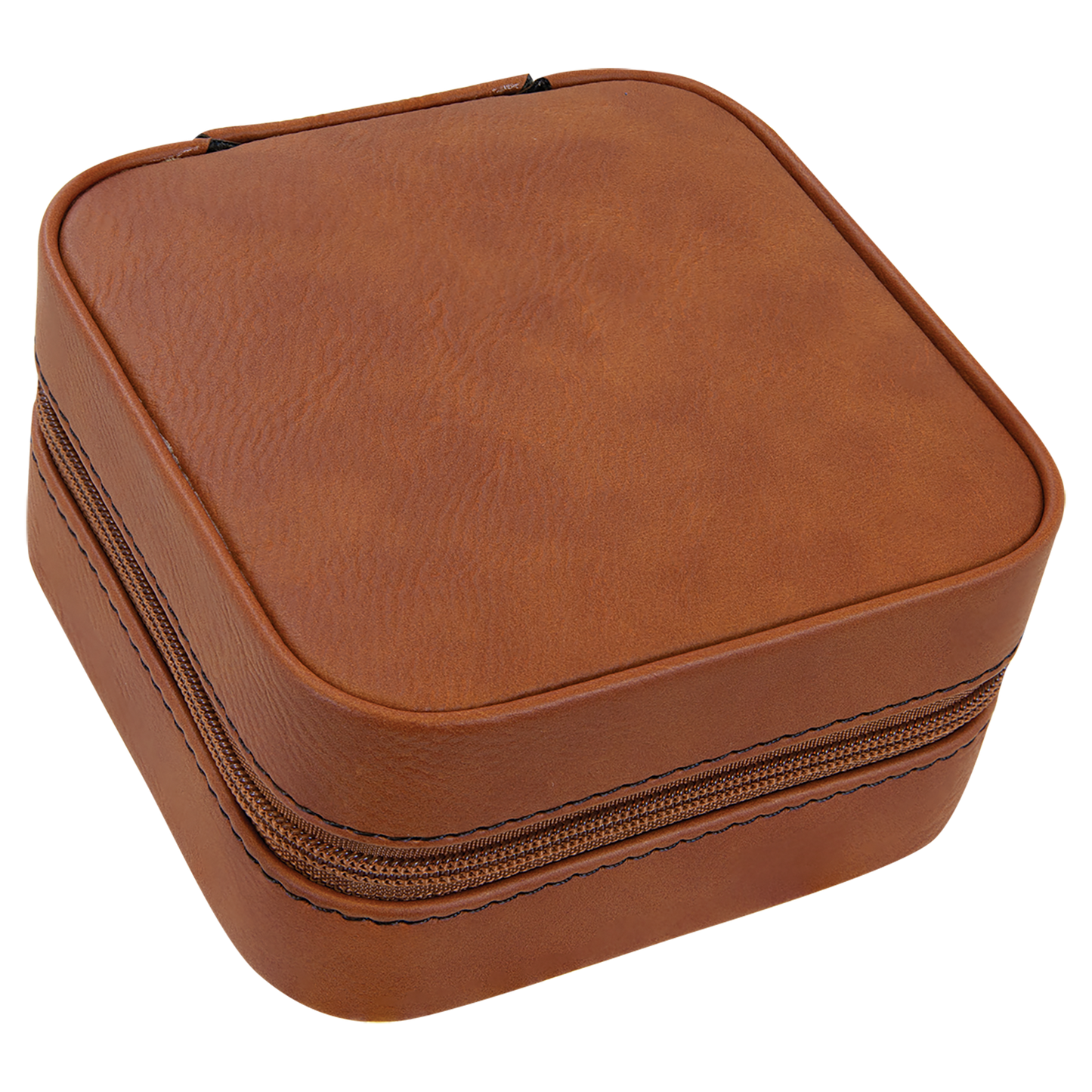 Grandma Heart Laser Engraved Faux Leather Travel Jewelry Box