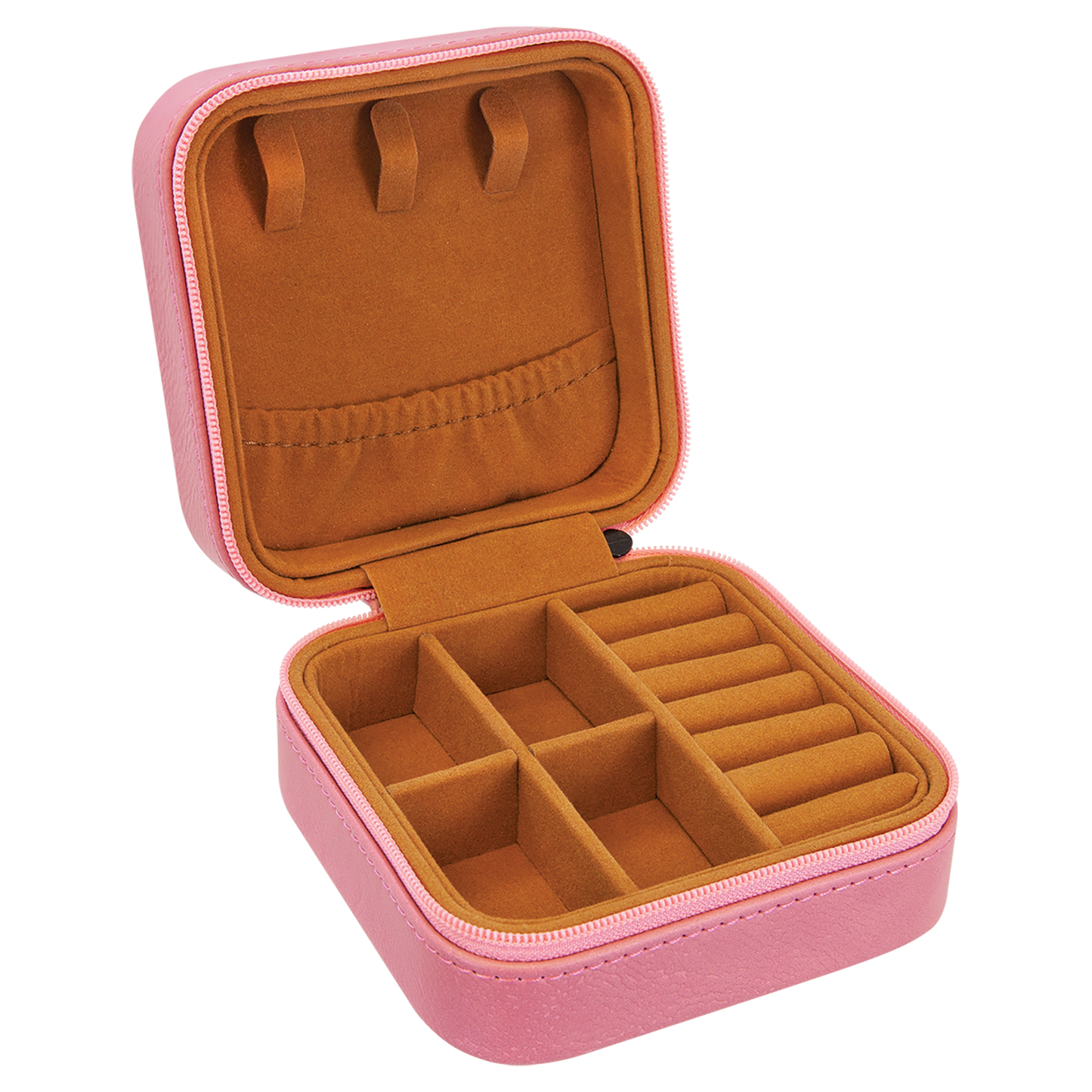 Grandma Heart Laser Engraved Faux Leather Travel Jewelry Box