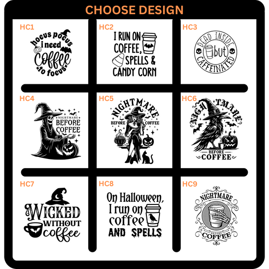 Spooky Halloween 20 oz. Custom Engraved Tumblers – Available in Black on Black or Black on White