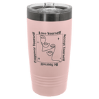 New! - Custom Laser Engraved Polar Camel 20 oz. ION-Plated Tumbler