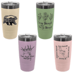 New! - Custom Laser Engraved Polar Camel 20 oz. ION-Plated Tumbler