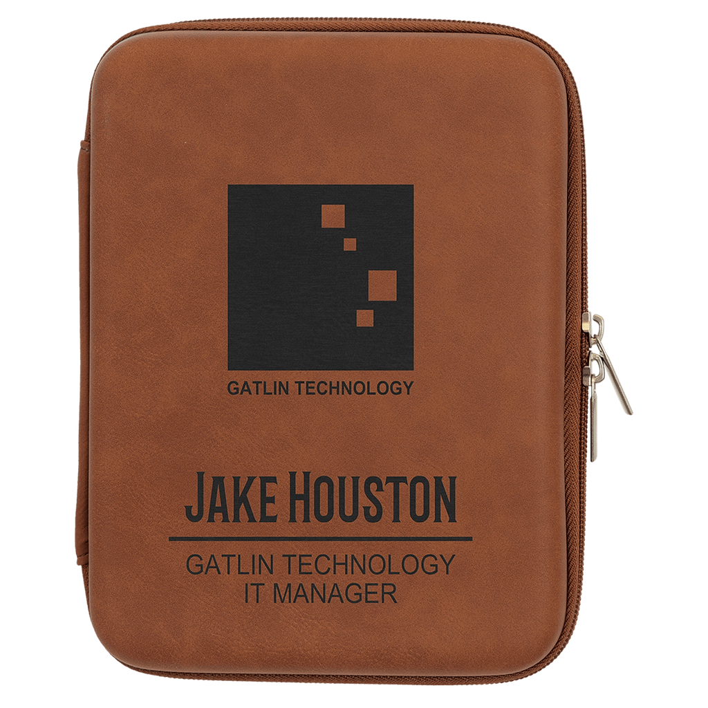 8 1/2" x 6" x 1 3/4" Leatherette Cord Organizer Case