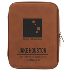 8 1/2" x 6" x 1 3/4" Leatherette Cord Organizer Case