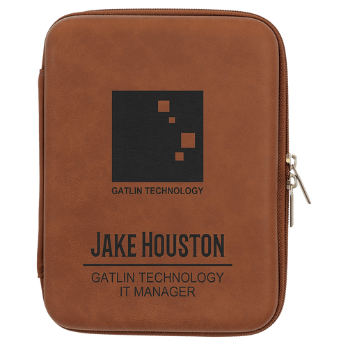 8 1/2" x 6" x 1 3/4" Leatherette Cord Organizer Case