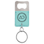 Leatherette Bottle Opener Keychain