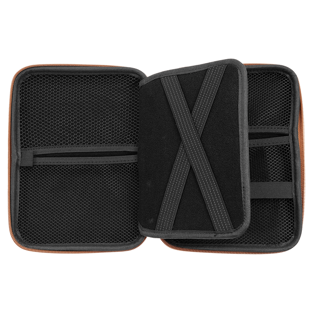 8 1/2" x 6" x 1 3/4" Leatherette Cord Organizer Case