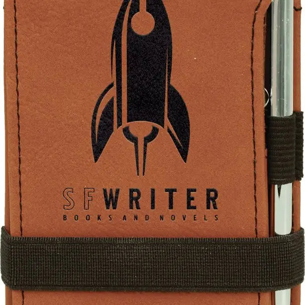 Leatherette Mini Notepad with Pen