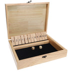 Shut the Box Game – 12-Tile Wooden Dice Game