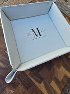 6" x 6" Leatherette Snap Tray