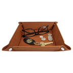 6" x 6" Leatherette Snap Tray