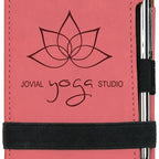 Leatherette Mini Notepad with Pen