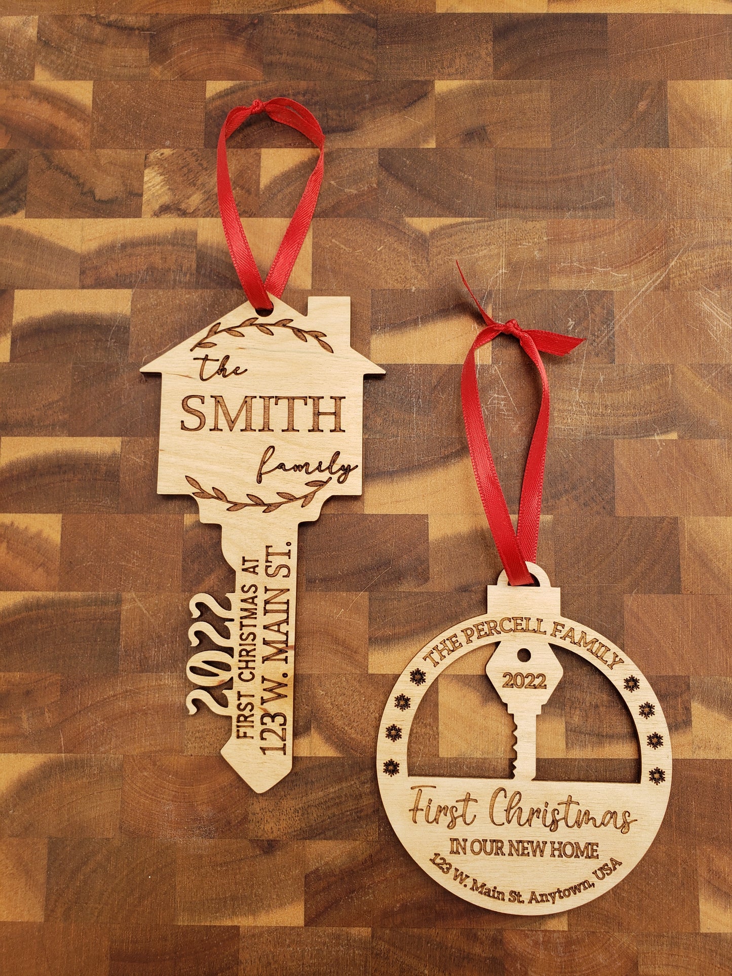 6 Pack of Personalized First Christmas Ornaments