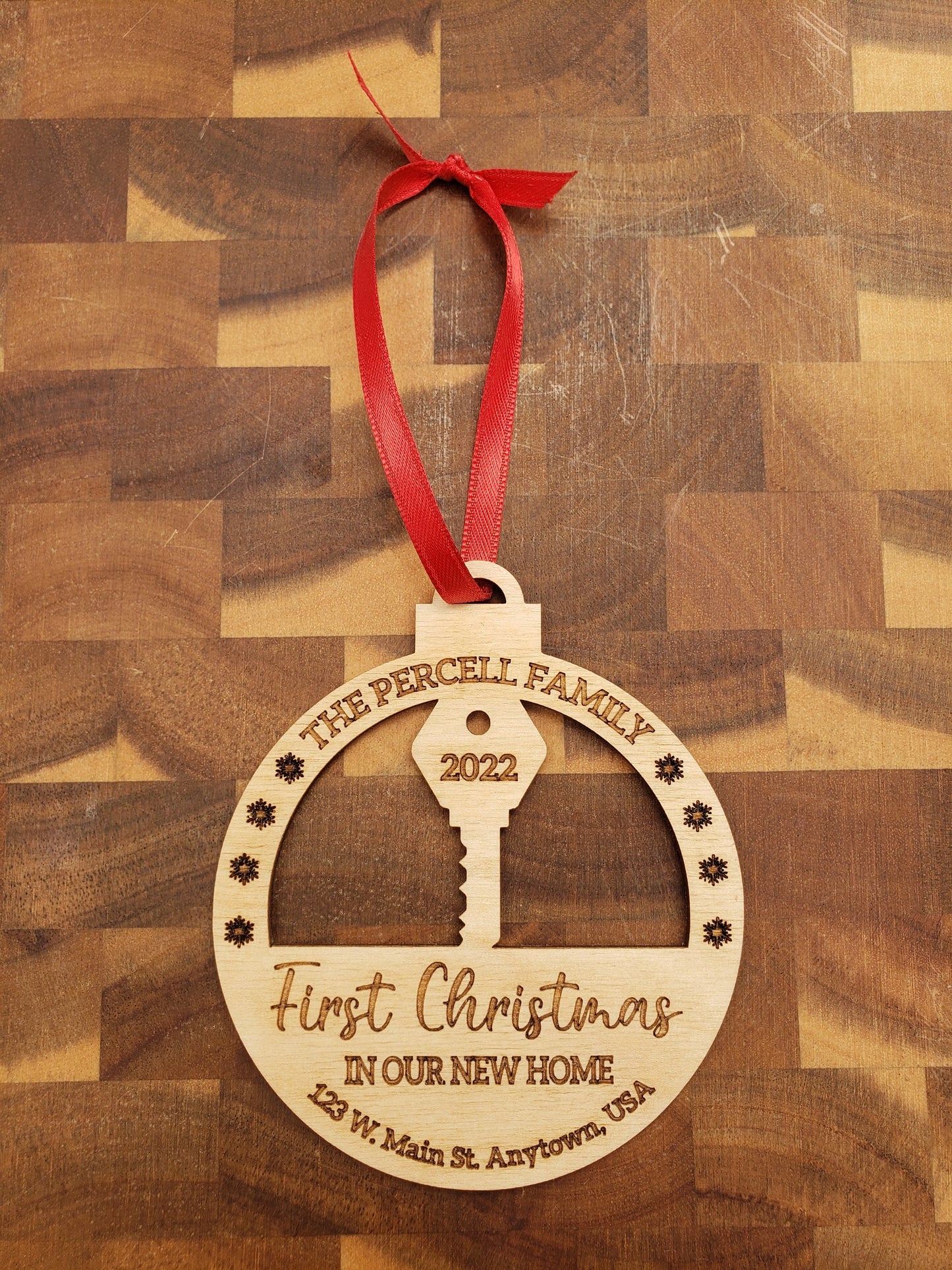 6 Pack of Personalized First Christmas Ornaments