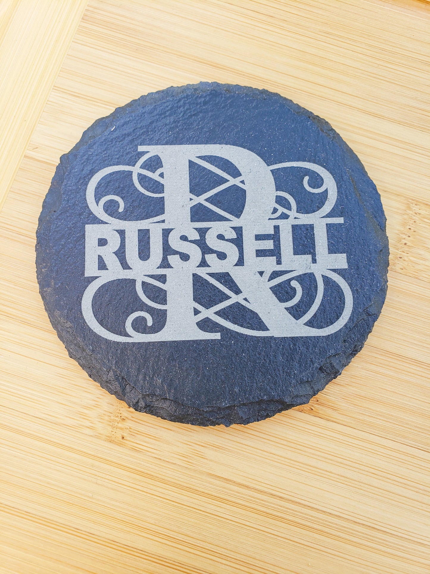 Set of 2 Personalized Slate Coasters