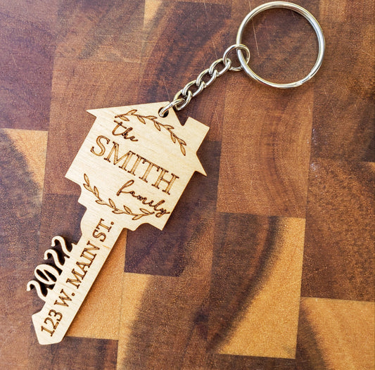 Personalized "Key" Keychain