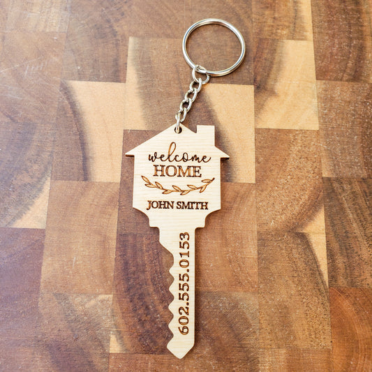 24 Pack of Real Estate Agent Personalized "KEY" Keychains