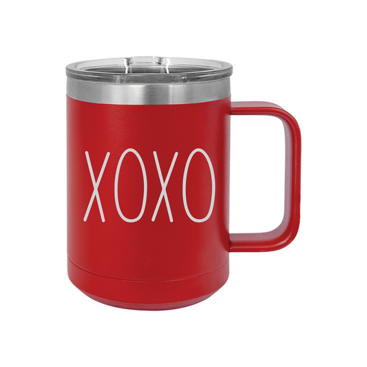 15 oz XOXO Laser Engraved Coffee Mug