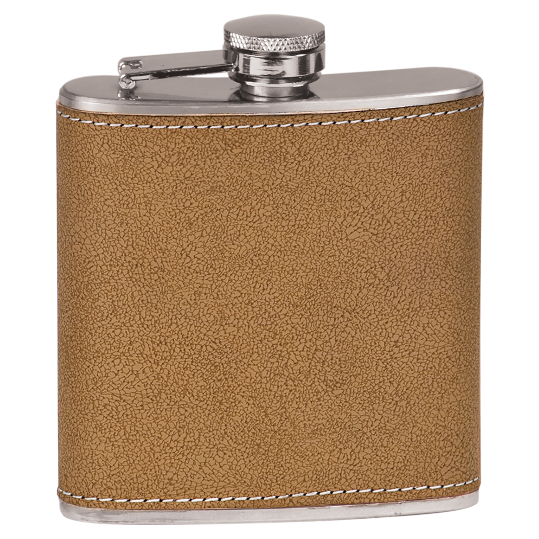NEW! - Faux Leather 6 oz. Flask