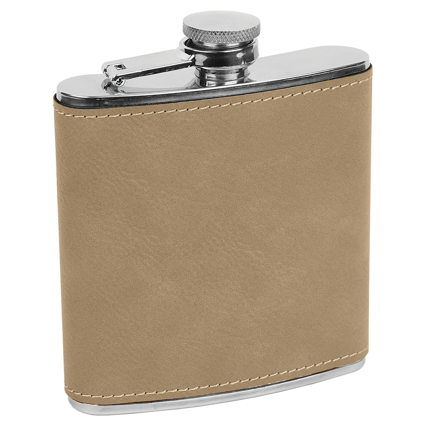 NEW! - Faux Leather 6 oz. Flask