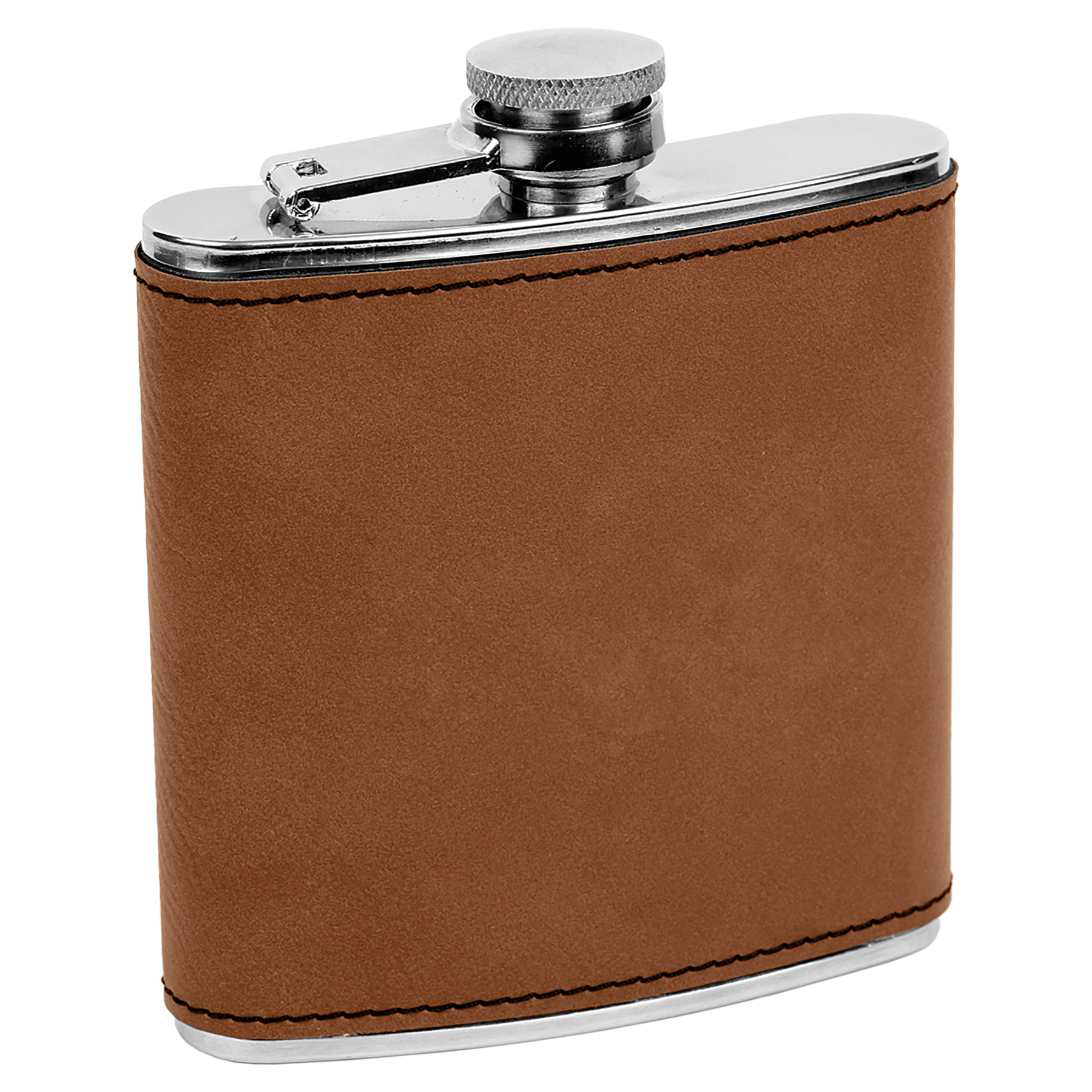 NEW! - Faux Leather 6 oz. Flask