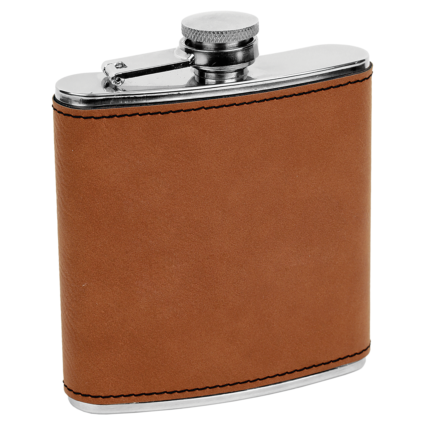 NEW! - Faux Leather 6 oz. Flask