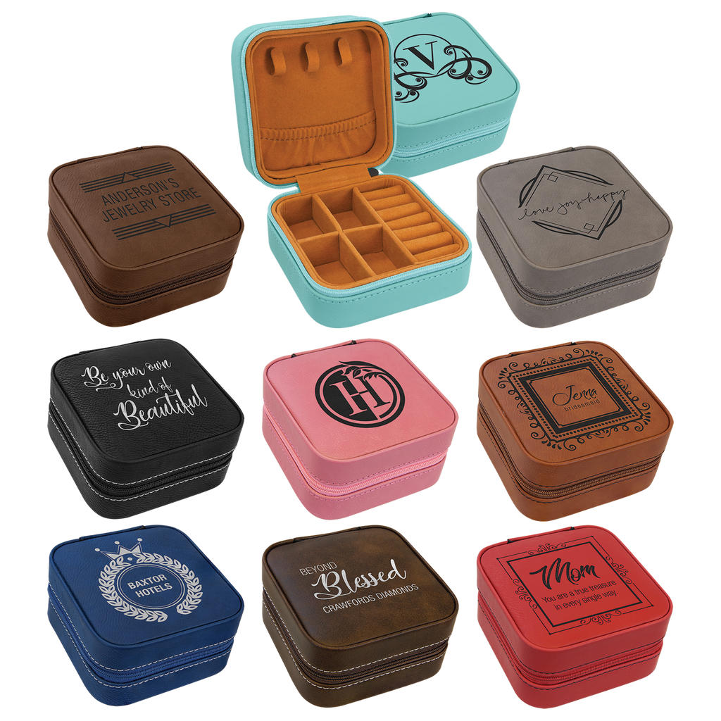 NEW! -  Faux Leather Travel Jewelry Box