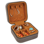 NEW! -  Faux Leather Travel Jewelry Box