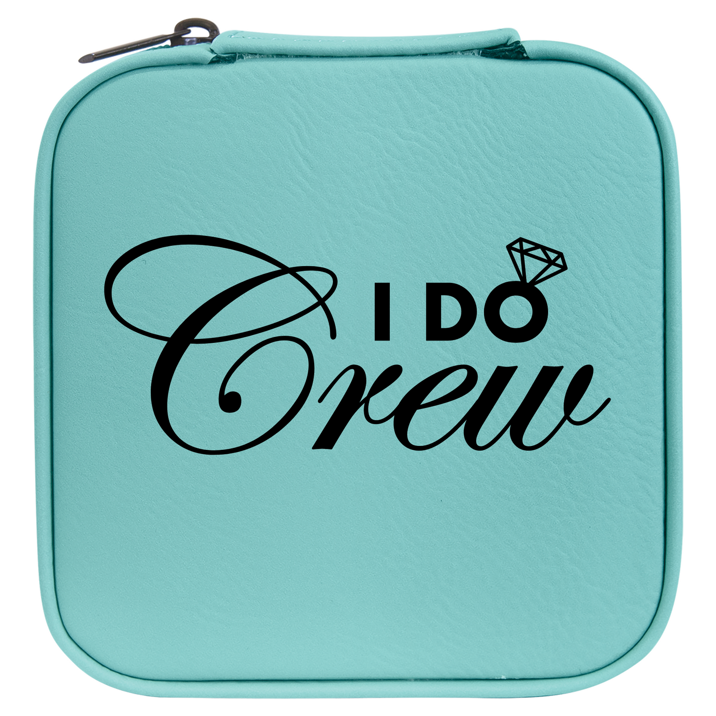 I Do Crew Faux Leather Travel Jewelry Box