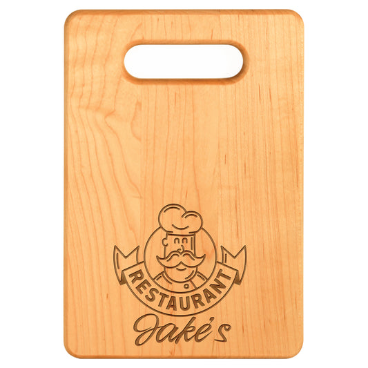 Personalized 9" x 6" Maple Cutting Board