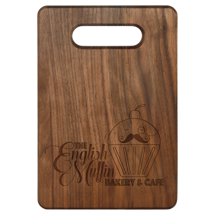 Personalized 9" x 6" Walnut Cutting Board